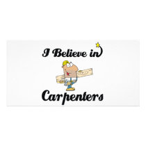 i believe in carpenters custom photo card