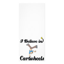 i believe in cartwheels full color rack card