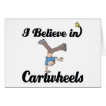 i believe in cartwheels greeting cards