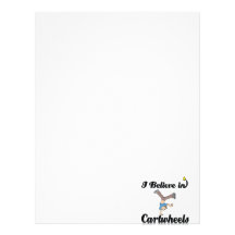 i believe in cartwheels letterhead design