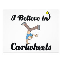 i believe in cartwheels personalized invite