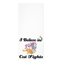 i believe in cat fights rack card template