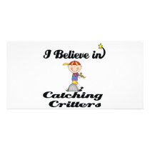 i believe in catching critters photo greeting card