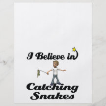 i believe in catching snakes custom flyer
