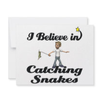 i believe in catching snakes personalized invites