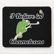i believe in chameleons mouse pad