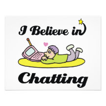 i believe in chatting personalized invitation