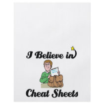 i believe in cheat sheets full color flyer