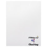 i believe in cheering customized letterhead