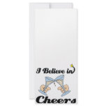 i believe in cheers custom rack card