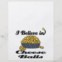 i believe in cheese balls flyer design
