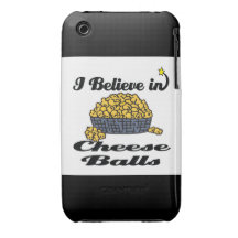 i believe in cheese balls iPhone 3 Case-Mate case