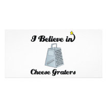 i believe in cheese graters photo card template