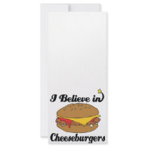i believe in cheeseburgers custom rack cards