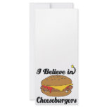 i believe in cheeseburgers rack cards