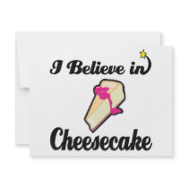 i believe in cheesecake invites