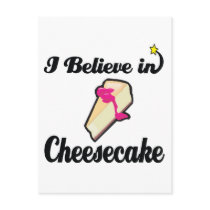 i believe in cheesecake post cards