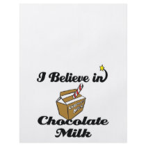 i believe in chocolate milk flyer design