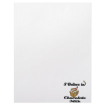 i believe in chocolate milk personalized letterhead