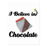 i believe in chocolate postcard