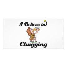 i believe in chugging photo card template