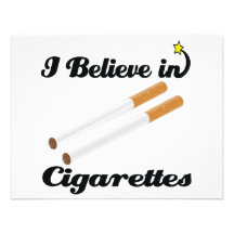 i believe in cigarettes personalized announcement