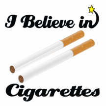 i believe in cigarettes photo cutout