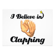 i believe in clapping personalized announcements
