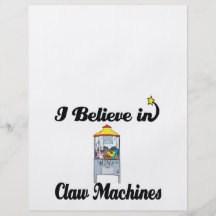 i believe in claw machines flyer