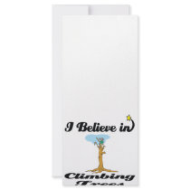 i believe in climbing trees personalized rack card