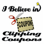 i believe in clipping coupons photo sculptures