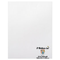 i believe in cocktail umbrellas letterhead design