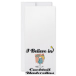 i believe in cocktail umbrellas rack cards