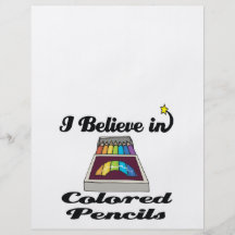 i believe in coloured pencils personalized flyer
