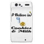i believe in cookies and milk motorola droid RAZR cases