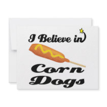 i believe in corn dogs personalized announcements