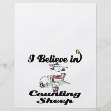 i believe in counting sheep custom flyer