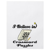 i believe in crossword puzzles flyer design