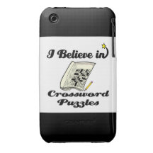 i believe in crossword puzzles iPhone 3 cover