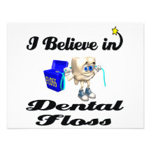 i believe in dental floss custom announcements