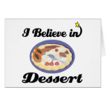 i believe in dessert card