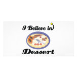 i believe in dessert photo cards