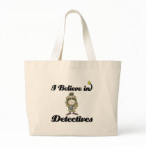 i believe in detectives tote bag