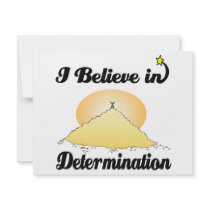 i believe in determination invites