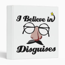 i believe in disguises vinyl binders