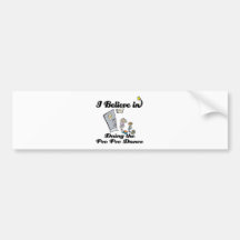 i believe in doing pee pee dance bumper sticker