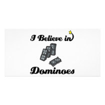 i believe in dominoes photo cards