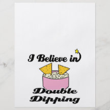 i believe in double dipping personalized flyer