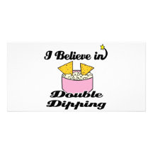 i believe in double dipping photo cards