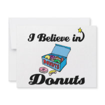i believe in doughnuts invitation